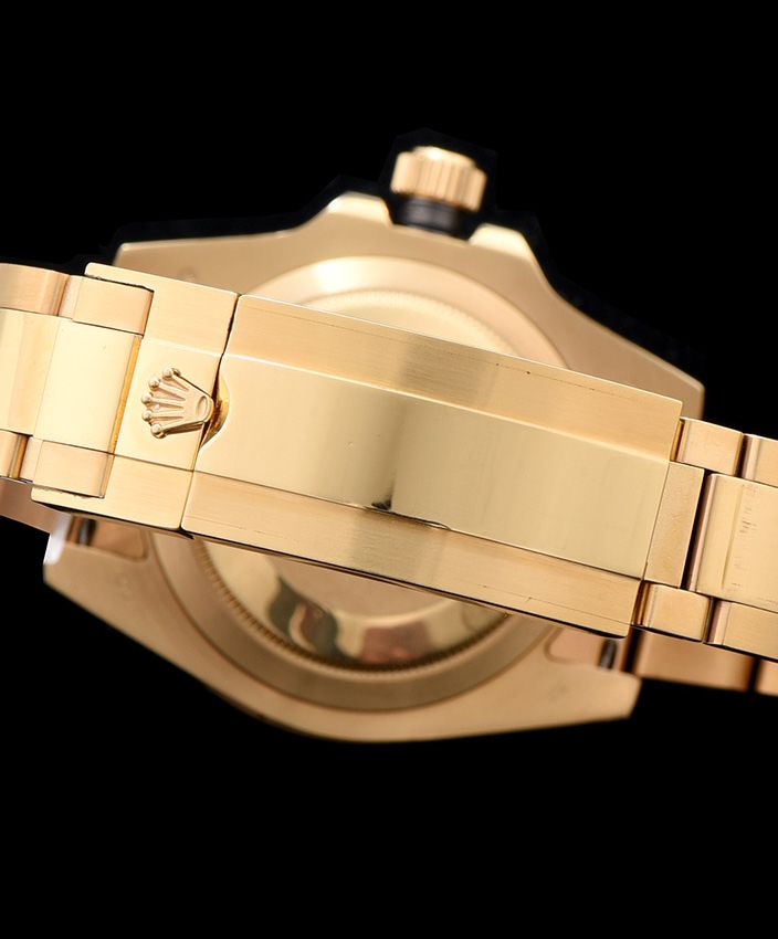 Ro.le.x Ceramic Submariner Watch Full Gold Black