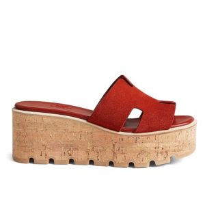 Her..mes Women's Eze, Suede Goatskin Sandal, Summer Footwear, Comfortable Sandal, High-Quality Her..mes Sandal