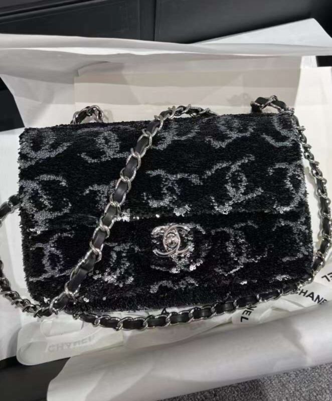 Cha.nel Evening Bag AS4298 Black