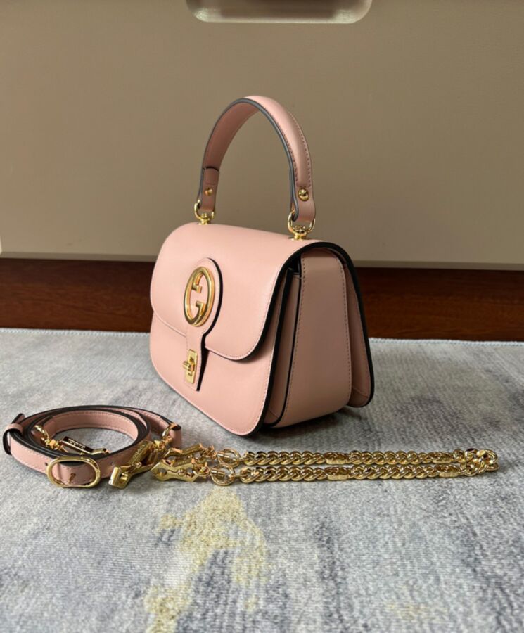 G.U.C.C Blondie Top-handle, Luxury Bag, G.U.C.C Archive Collection, Round Interlocking G Logo, Top-handle Bag