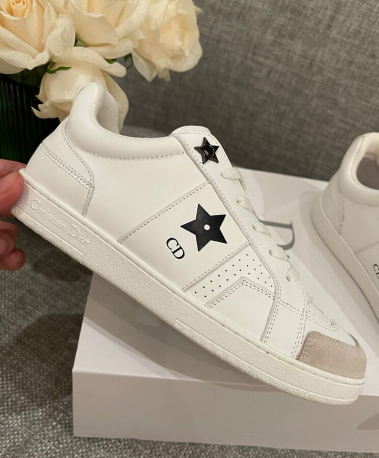 Di.ar Unisex Star, White Sneaker, Luxury Footwear, Di.ar Paris, Calfskin Sneaker