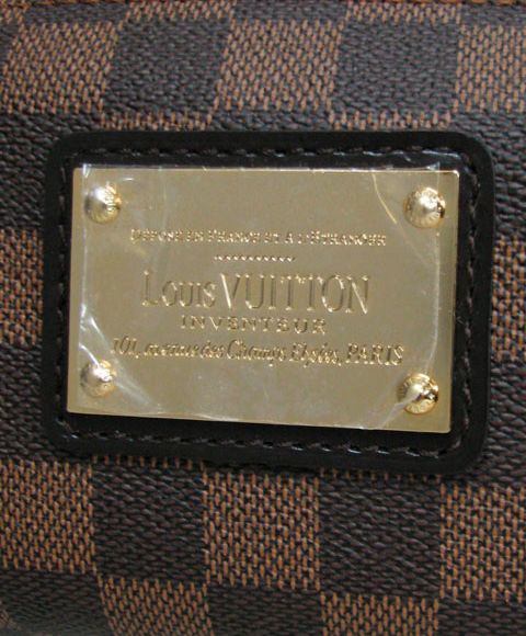 L.*V Damier Canvas Eva Clutch N55213 Brown