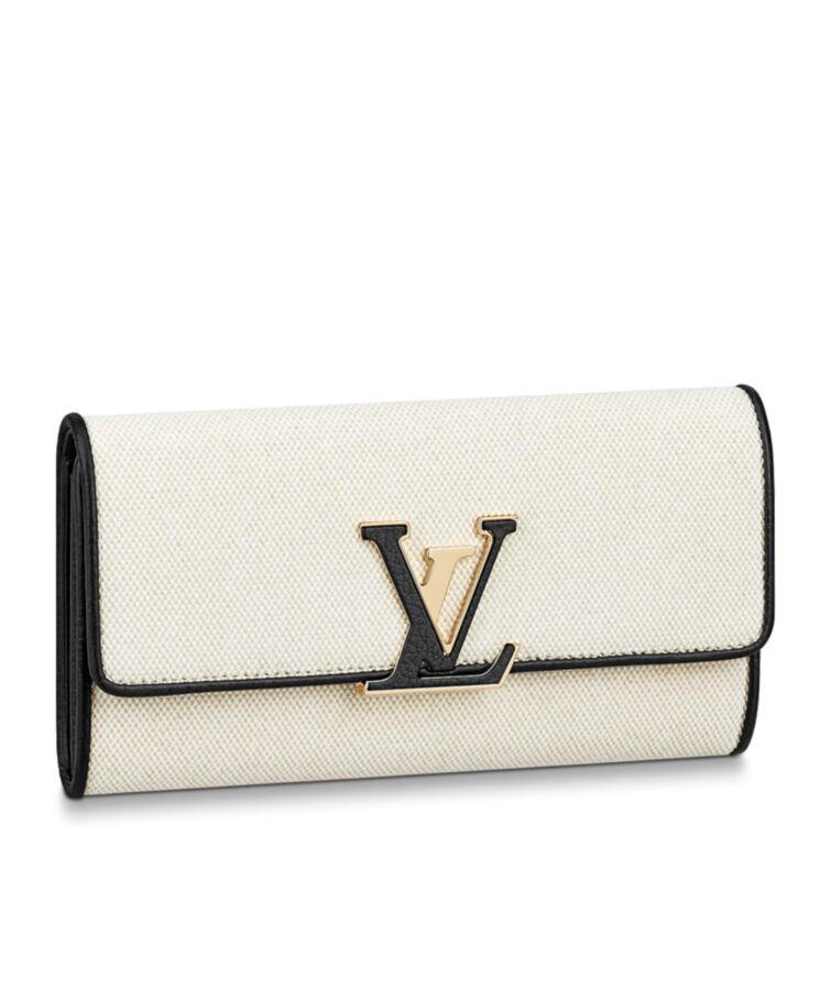 L.*V Capucines Wallet M81305 Cream