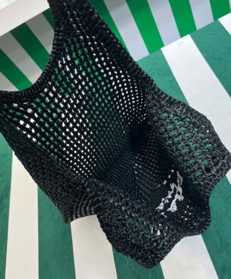 Pra.-da Raffia Tote Bag