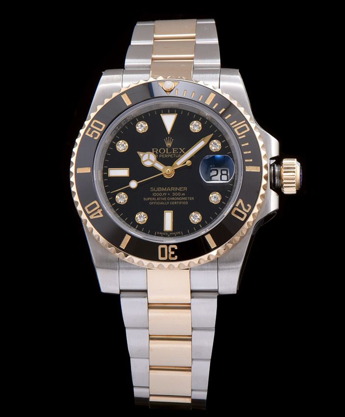 Ro.le.x Submariner Automatic Watch with Dimond Black