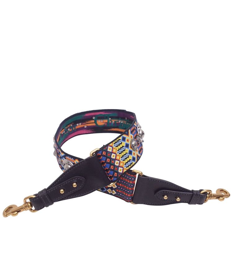 Di.ar Di.ar Fiesta Strap, Multicolored Embroidered Strap, Designer Shoulder Strap