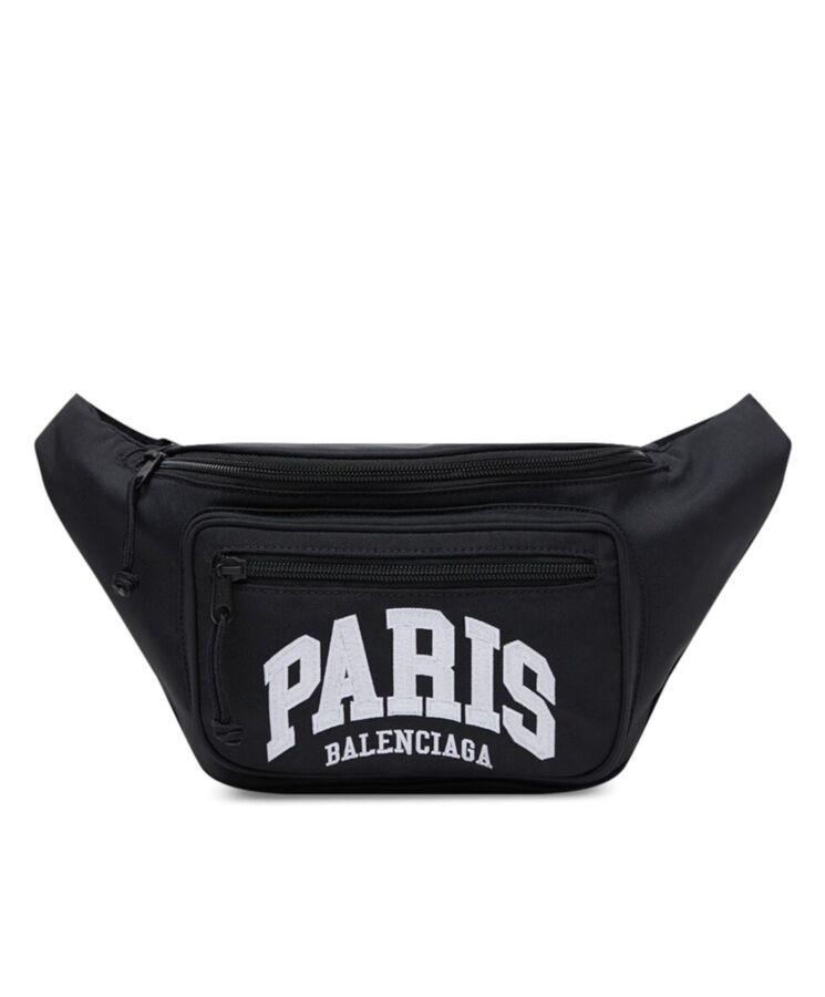 Balen.ciaga City Paris Explorer Belt Bag Black