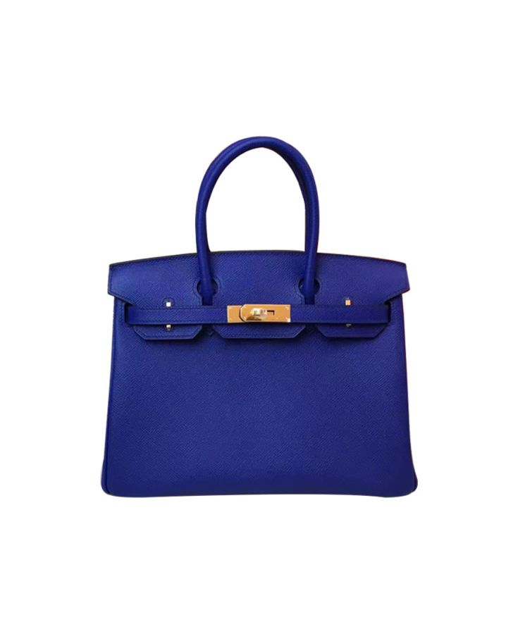 Her..mes Birkin 35 Epsom Leather Paon Phw