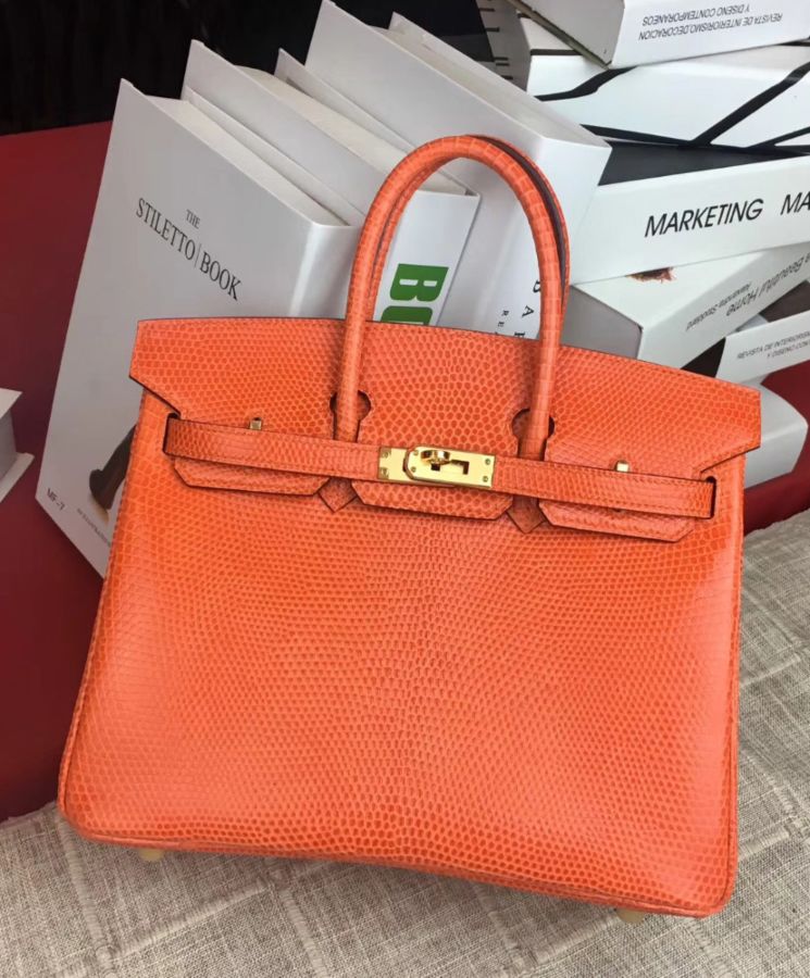 Her..mes Birkin 25 Lizard leather