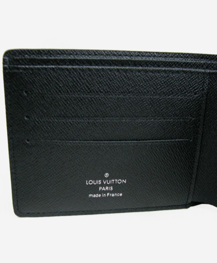 L.*V Damier Graphite Canvas Marco Wallet M62663 Black