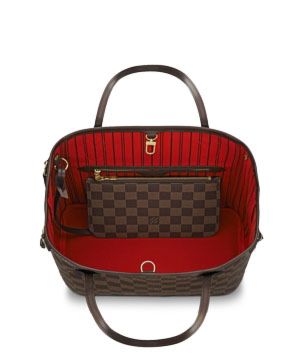 L.*V Damier Canvas Neverfull N41359 Brown