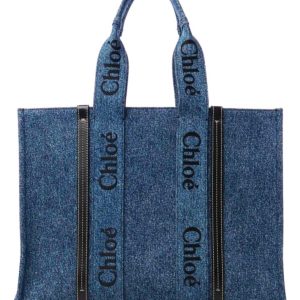 chl.oe Large Woody, chl.oe tote bag, luxury tote bag, denim tote bag, replica bags chl.oe