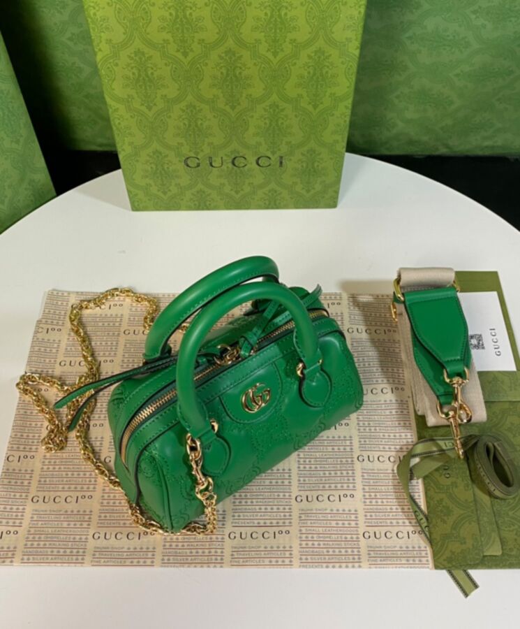 G.U.C.C GG Matelasse, Luxury Handbag, Leather Mini Bag, Interchangeable Straps, G.U.C.C Love Parade