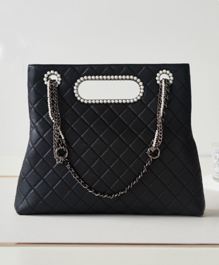 Cha.nel Shopping Bag AS4222 Black