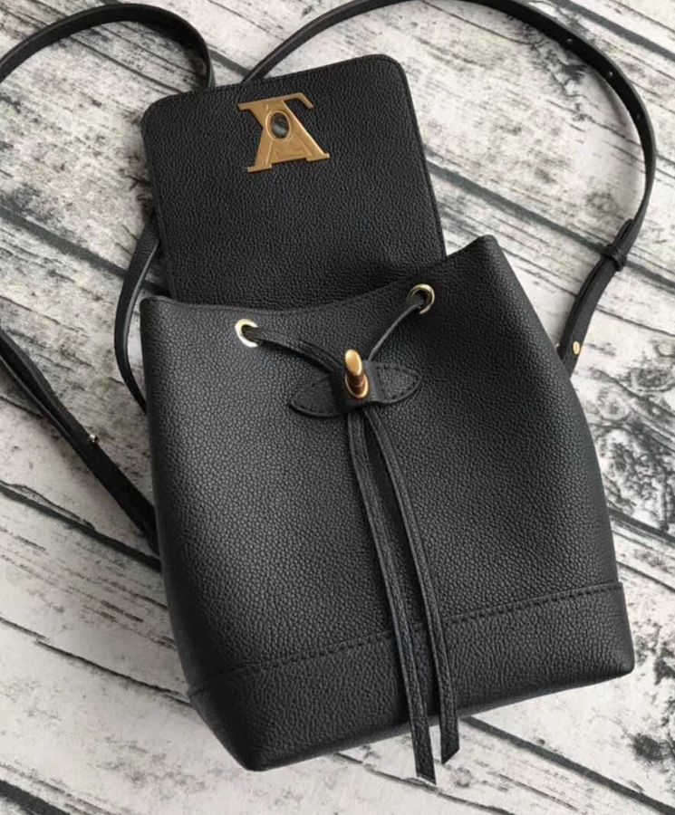 L.*V Lockme, Lockme Backpack, mini backpack, luxury backpack, soft calfskin backpack, designer backpack