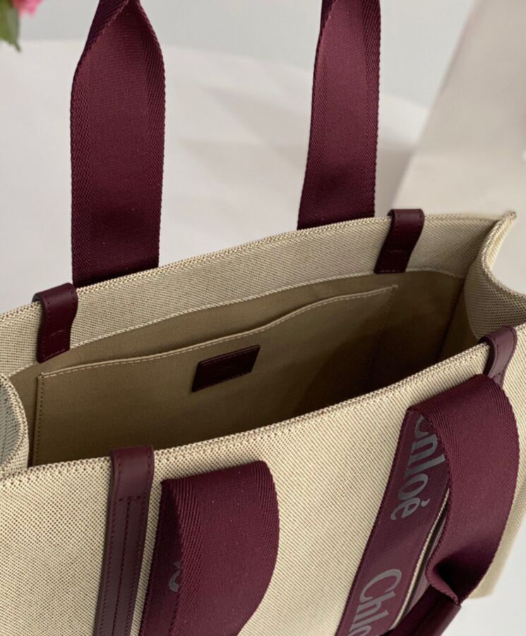 chl.oe Medium Woody Tote Bag Mauve