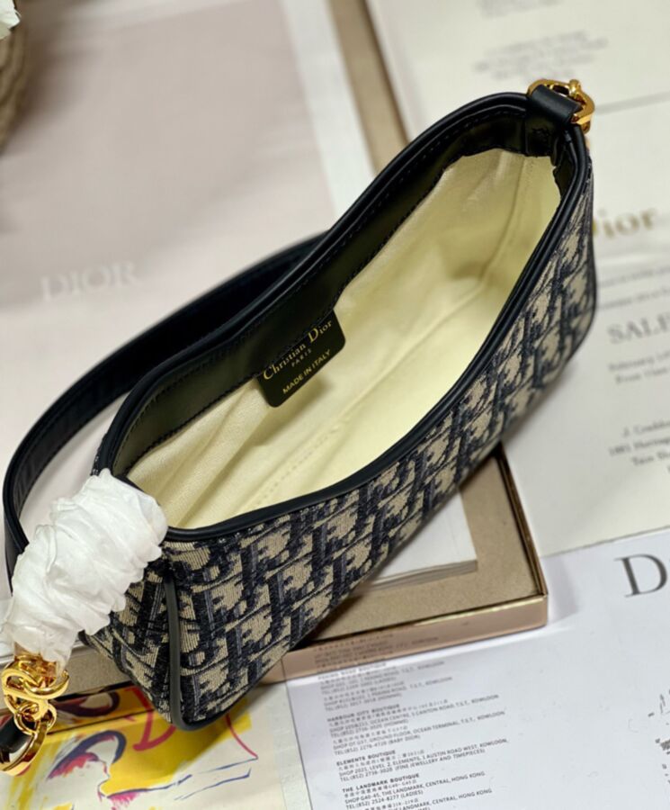 Di.ar 30 Montaigne Hobo Avenue Mini Bag Dark Blue