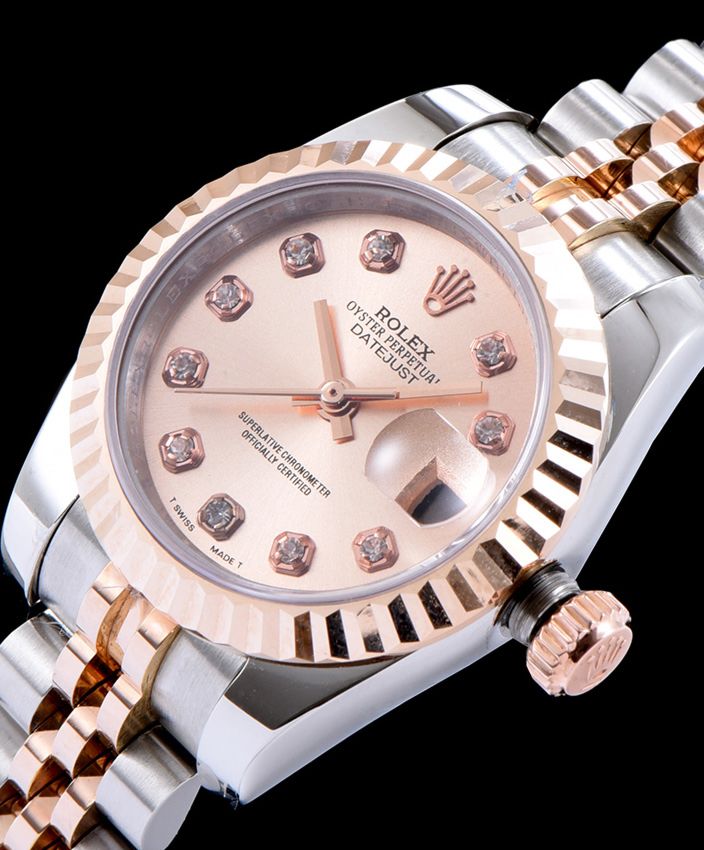 Ro.le.x Datejust Wtach With Diamond maker Golden