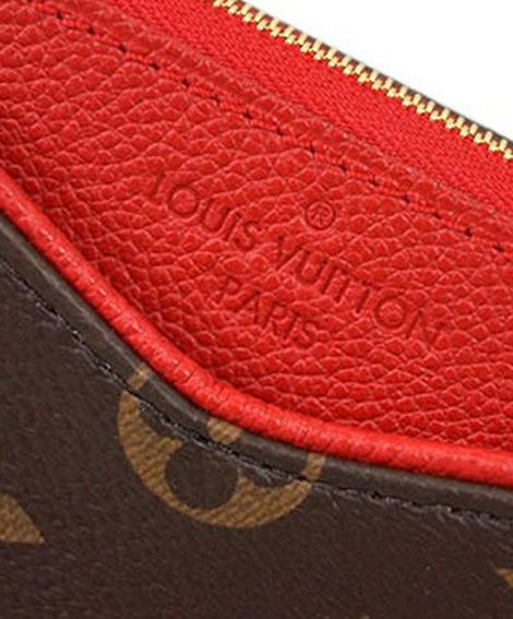 L.*V Pallas, Monogram Canvas, Luxury Clutch, Day-to-Night Bag, M41638 Red