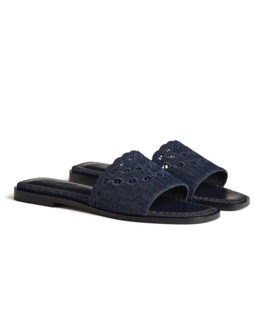 Her..mes Women's Gaelle, Luxury Sandals, Dark Blue Sandals, High-Quality Footwear, Fashion Footwear