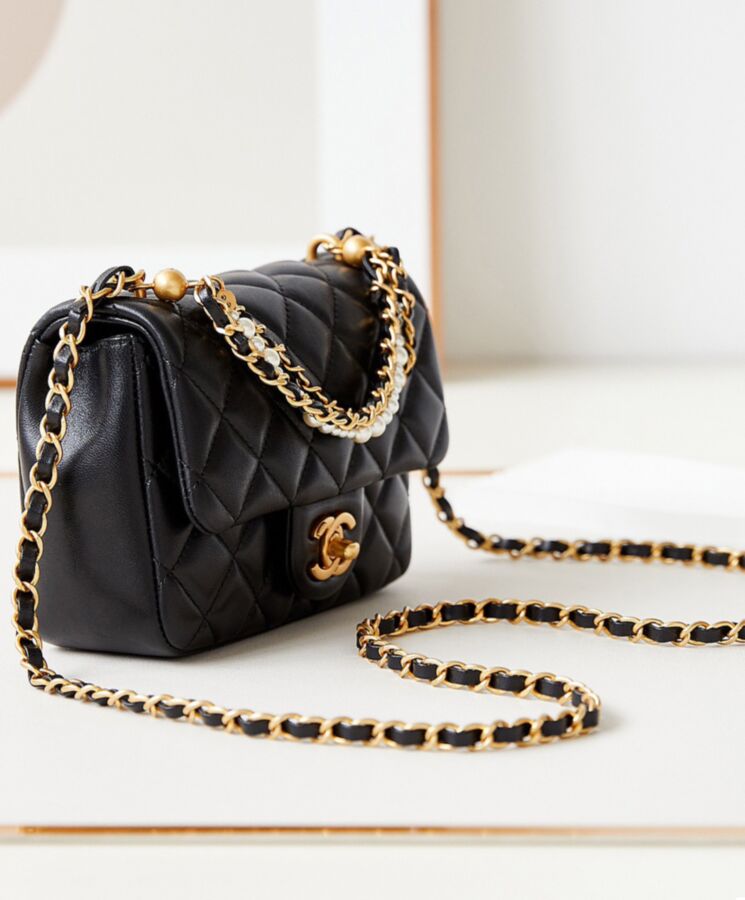 Cha.nel Mini Flap Bag AS4385 Black