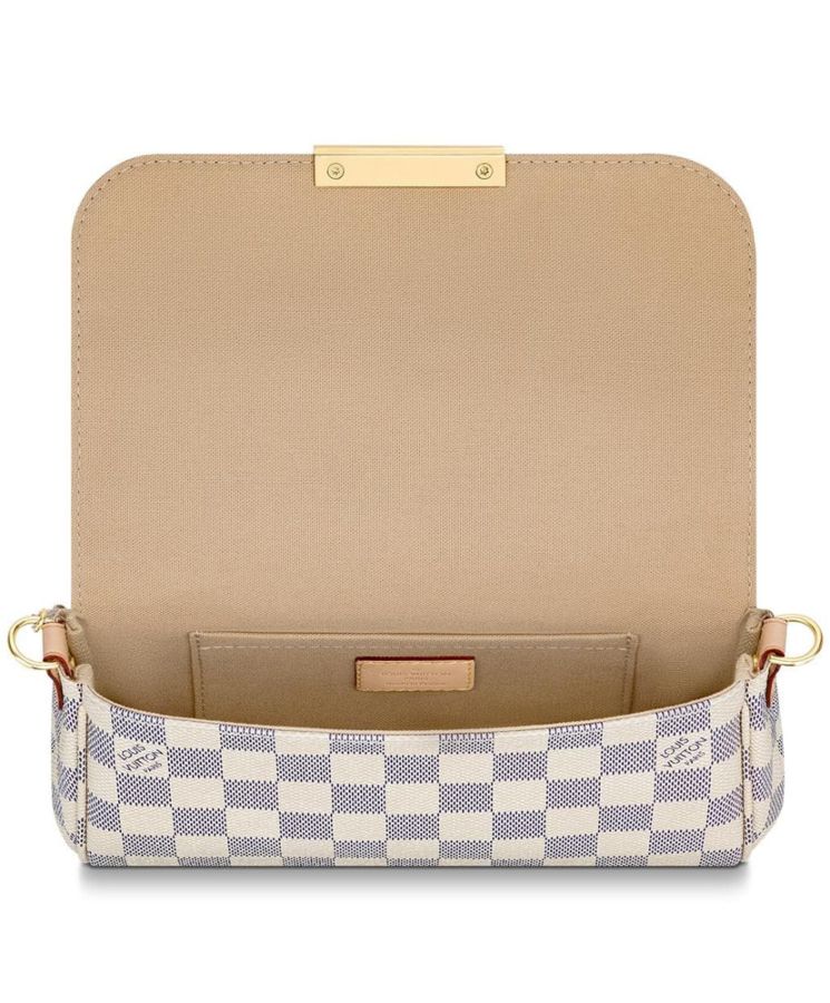 L.*V Damier Eva Clutch N41277 White