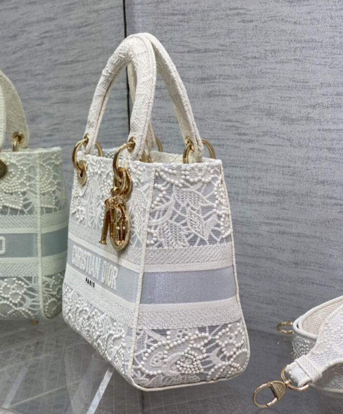 Di.ar Medium Lady D-Lite Bag White