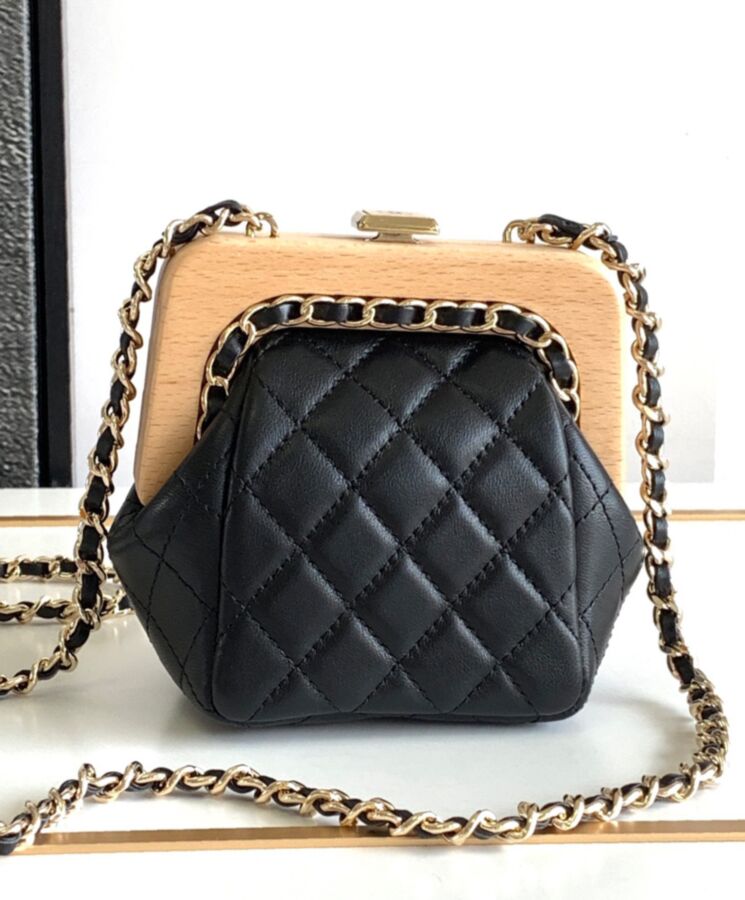 Cha.nel Small Clutch AS3053 Black