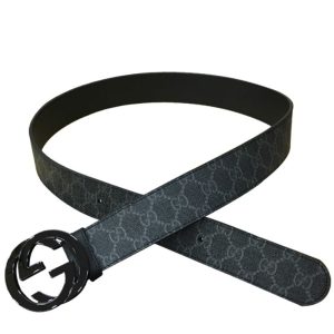 G.U.C.C GG Supreme, GG Supreme belt, G buckle 370543, G.U.C.C belt, Luxury fashion accessory