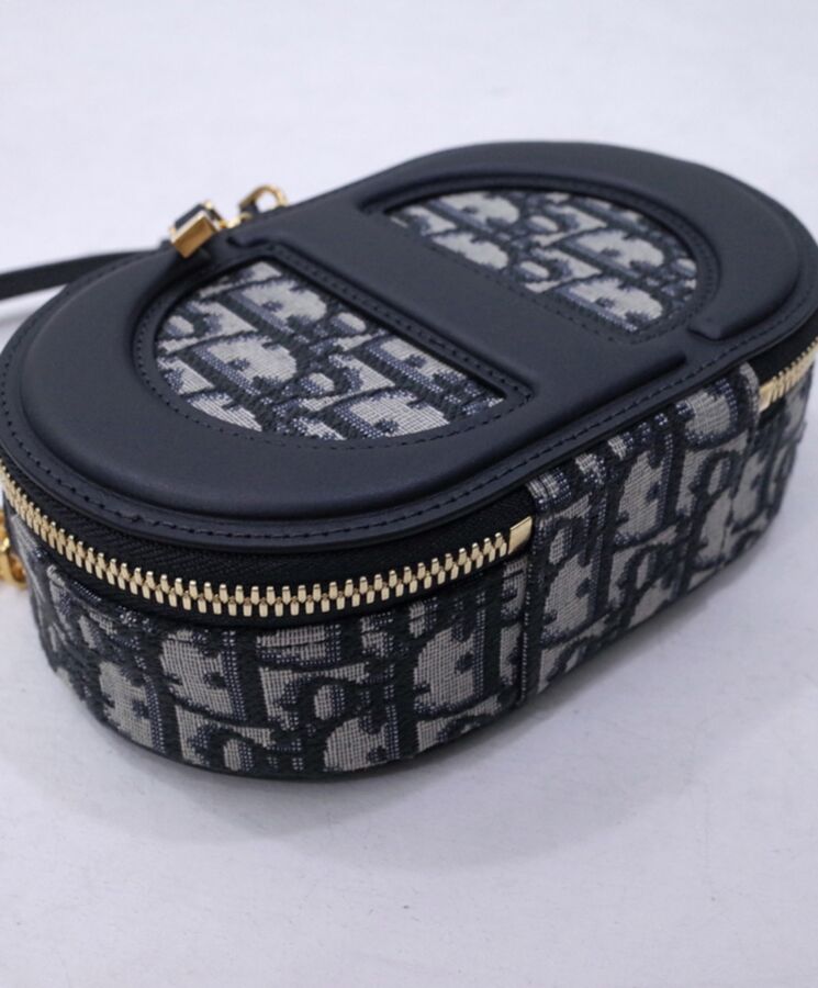 Di.ar CD Signature Oval Camera Bag Dark Blue