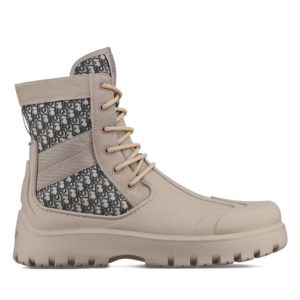 Di.ar Unisex Garden, Lace-Up Boot, Di.ar Oblique jacquard, High-top boot, Notched rubber outsole