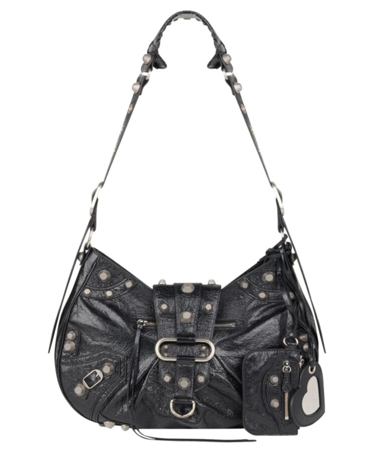 Balen.ciaga Le Cagole Medium Shoulder Bag Black