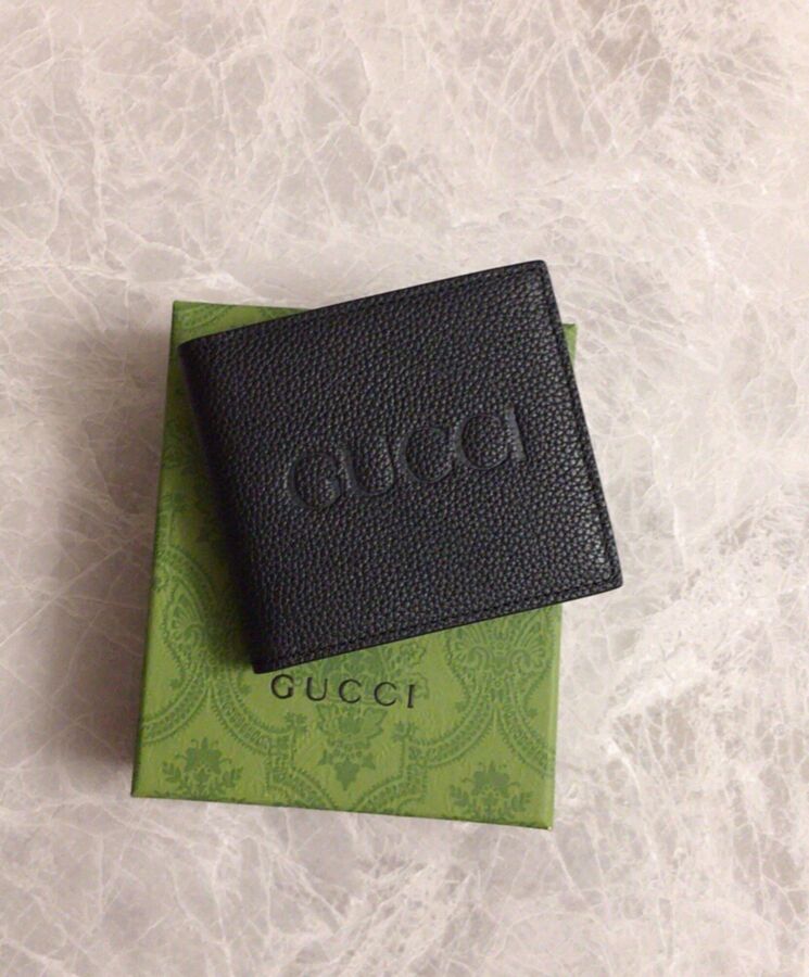 G.U.C.C Wallet With Embossed G.U.C.C Logo 658668 Black