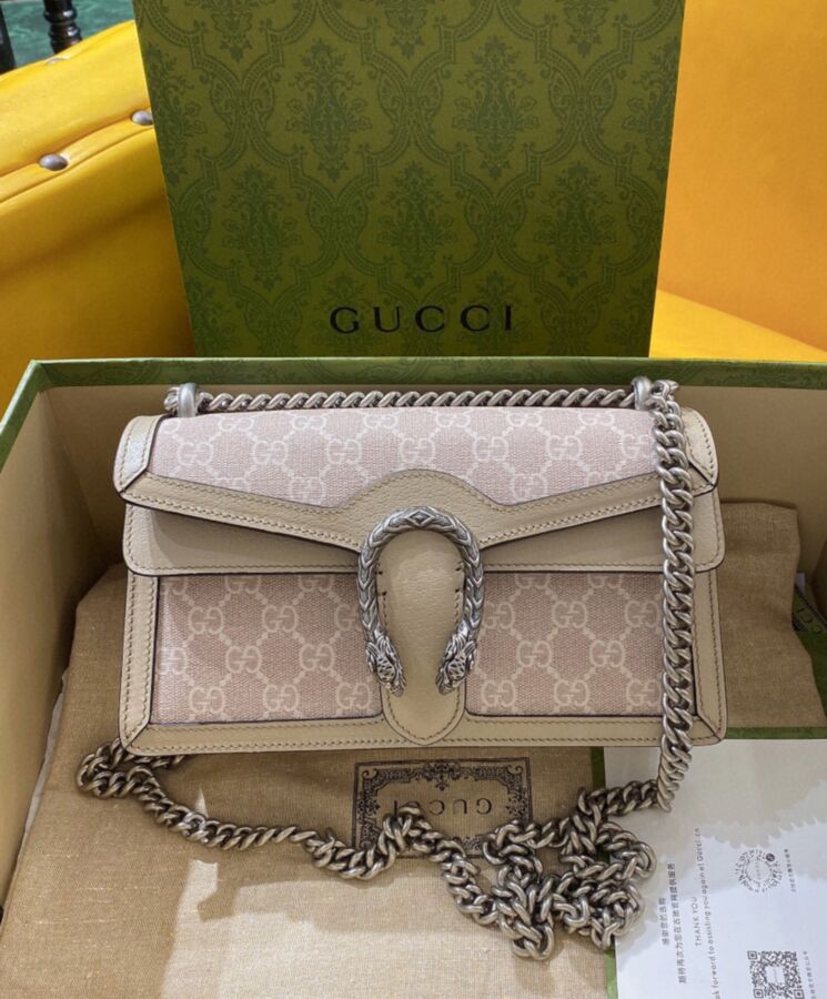 G.U.C.C Dionysus Small GG Bag Cream