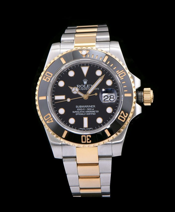 Ro.le.x Gold Submariner, Luxury Watch, Men's Watch, Waterproof Watch, Ro.le.x Watch