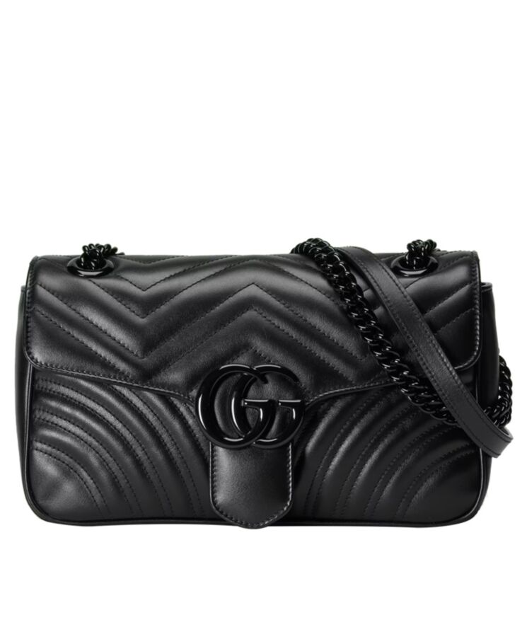 G.U.C.C GG Marmont Small Shoulder Bag Black