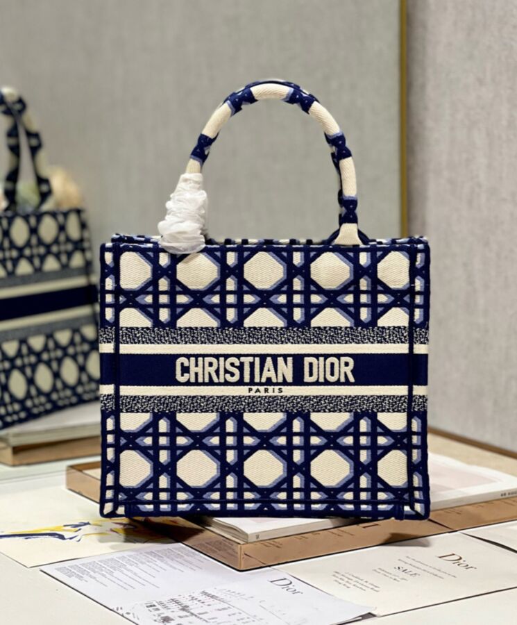 Di.ar Small Di.ar Book Tote Dark Blue