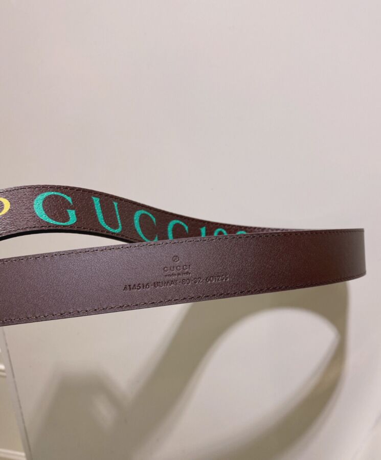 G.U.C.C Unisex 100 GG Marmont Belt Henna