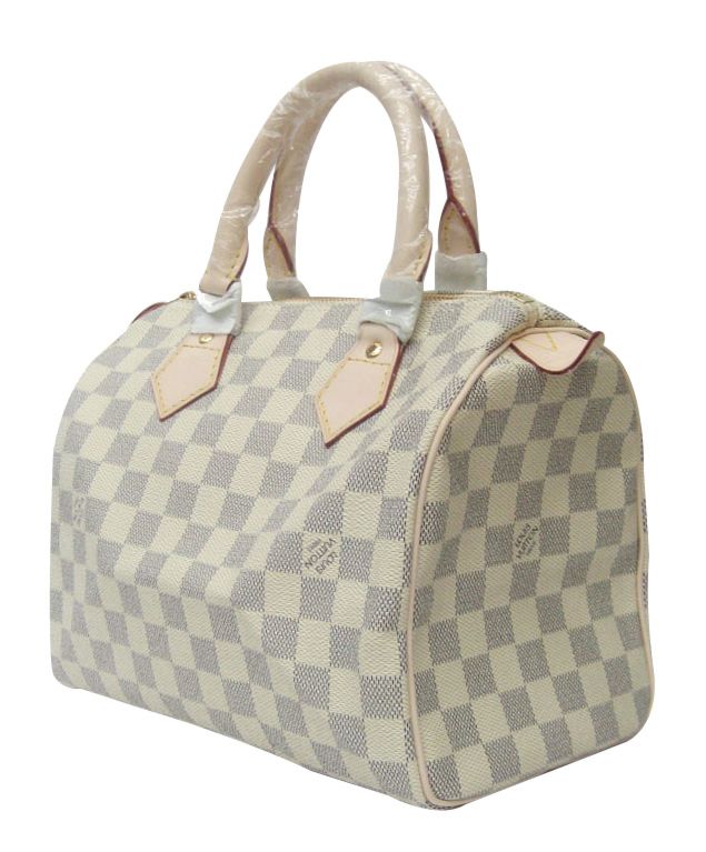 L.*V Damier Speed N41534 White