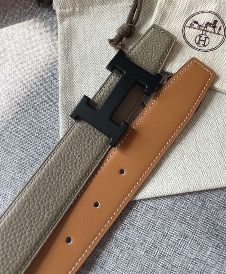 Her..mes 5382 Belt Buckle & Reversible Leather Strap 32mm