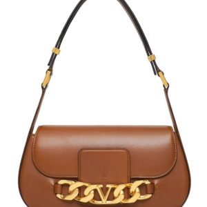 Valen.tino VLogo Chain, Calfskin Shoulder Bag, Luxury Valen.tino Bag, VLogo Chain Bag