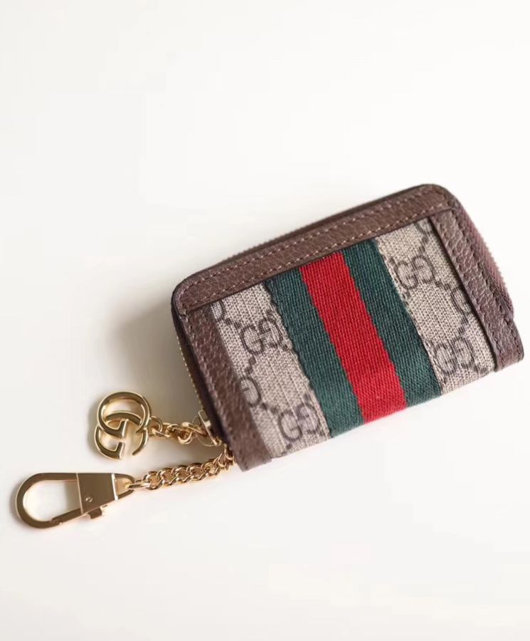 G.U.C.C Ophidia GG, GG logo key case, luxury key case, G.U.C.C heritage, Web stripe