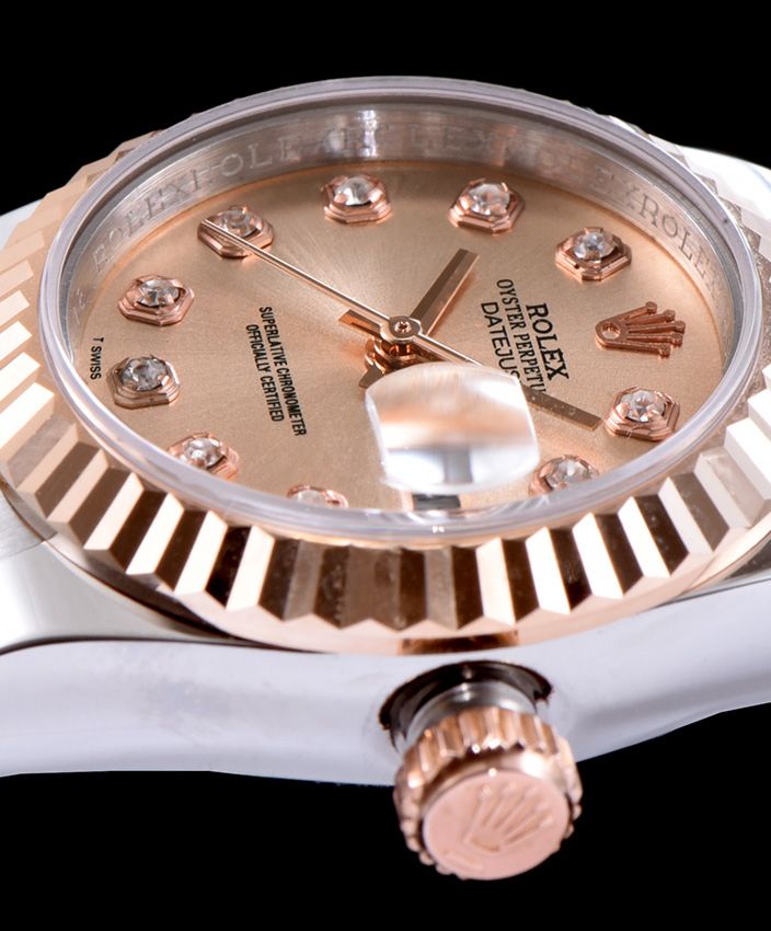 Ro.le.x Datejust Wtach With Diamond maker Golden