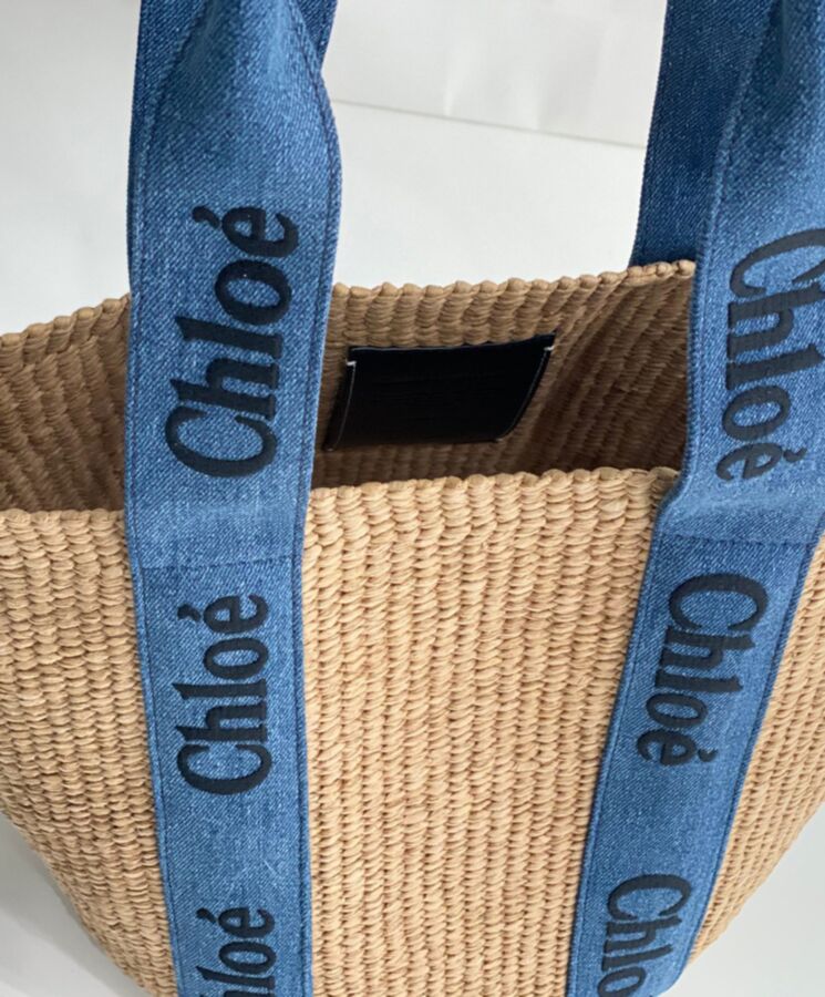 chl.oe Large Woody Basket Blue