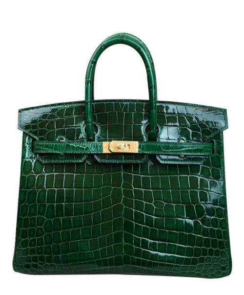 Her..mes Birkin 25, Crocodile Leather Bag, Luxury Handbag, Premium Her..mes Bag