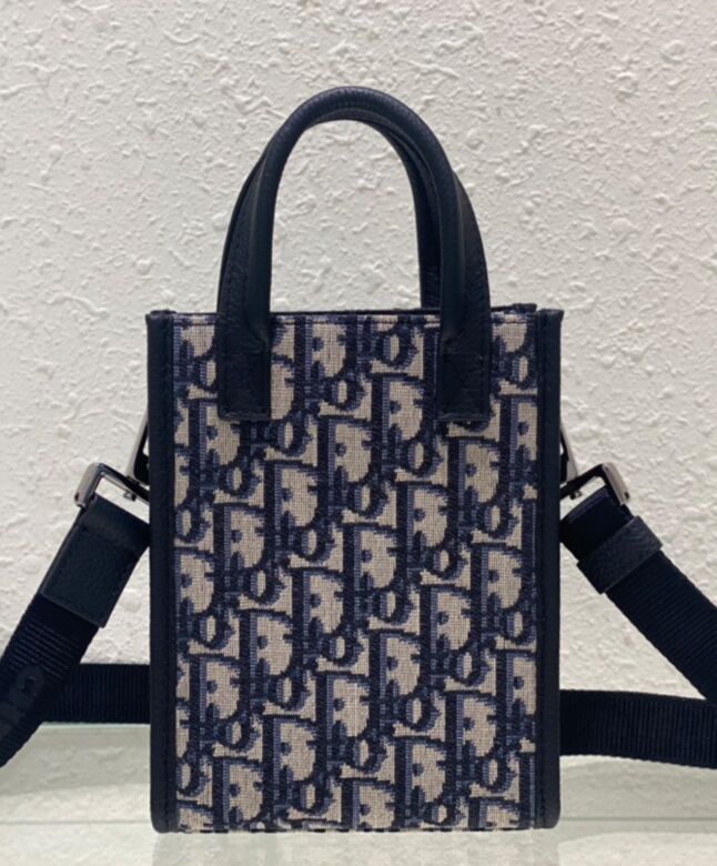 Di.ar Safari North-South Mini Tote Bag Dark Blue