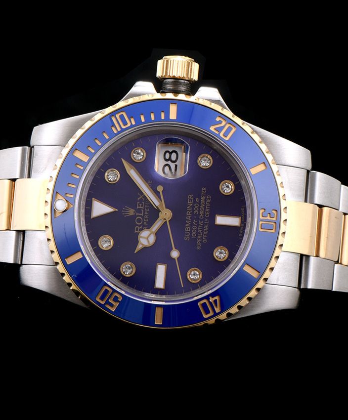 Ro.le.x Ceramic Submariner Watch Blue