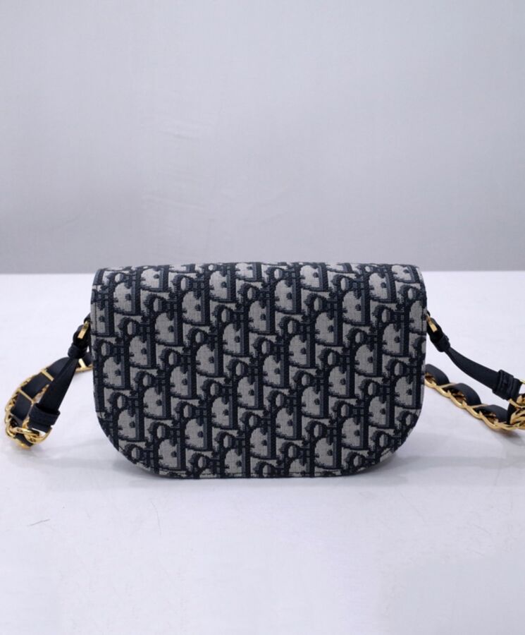 Di.ar CD Signature Bag With Strap Dark Blue