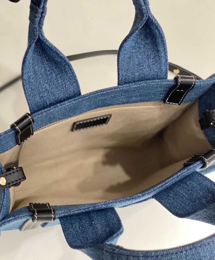 chl.oe Small Woody Tote Bag Blue