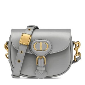 Di.ar Small Bobby Bag, Gray Di.ar Bag, Hobo Style Di.ar Bag, Di.ar Bag with Military Buckle